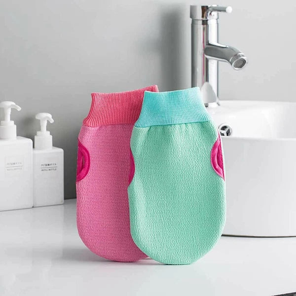 Magic 2 in 1 Soft Bath Towel Back Brush Exfoliating Scrub Body Wash Dual Side