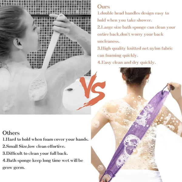 5 Pieces African Net Sponge with Handles