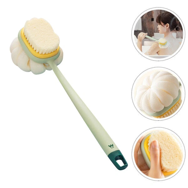 Double Side Bath Brush Body Scrubber Long Handle Back Scrubber Scrub Bath
