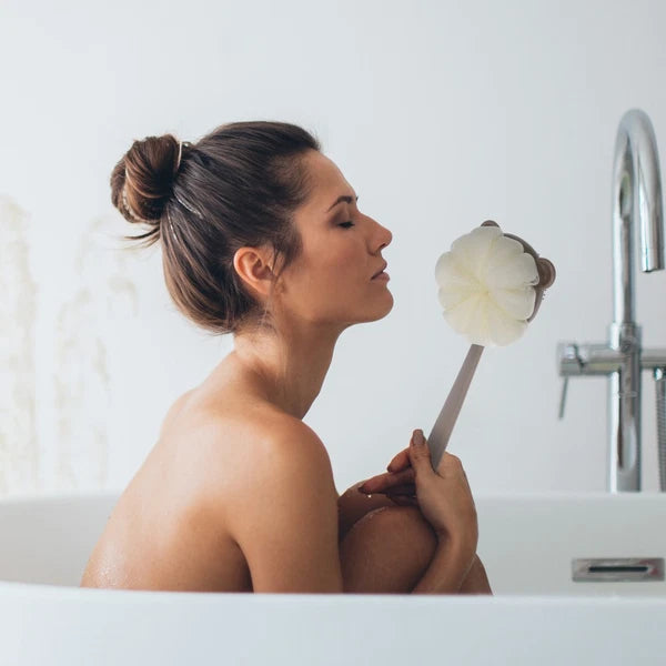 Long Handle Body Shower Brush with Dual Sided Soft for Gentle Cleansing