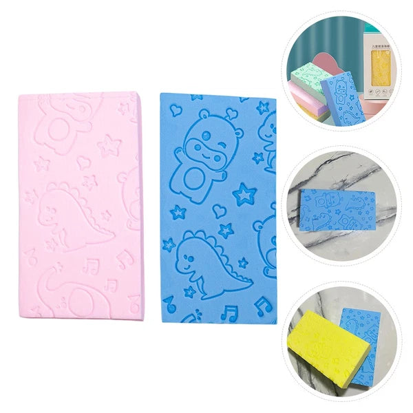 2 Pcs Bath Scrub Sponge Brush Newborn Skin Exfoliator for Body Scrubber Shower
