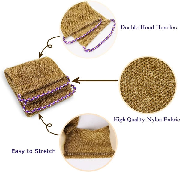 5 Pieces African Net Sponge with Handles