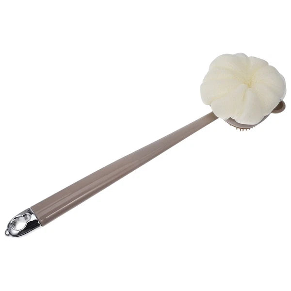 Long Handle Bath Brush Dual Sided Body Scrubber for Gentle Cleaning in Shower