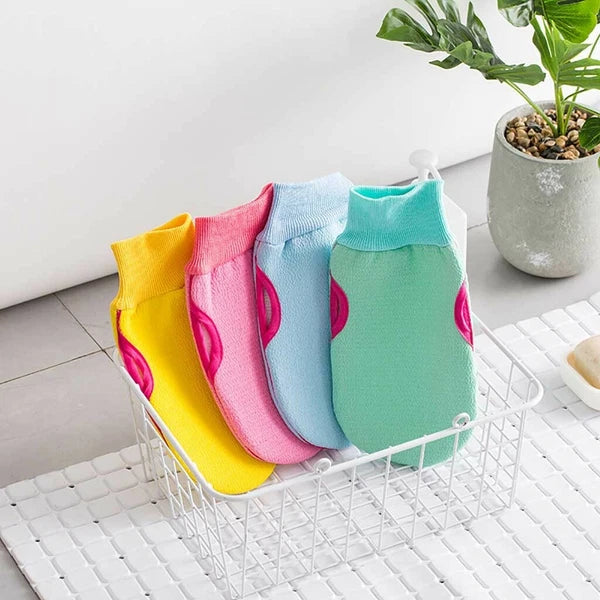 Magic 2 in 1 Soft Bath Towel Back Brush Exfoliating Scrub Body Wash Dual Side