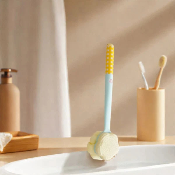 Dual-Sided Dopamine Flower Bath Brush Flower Design Back Scrubber  Spa