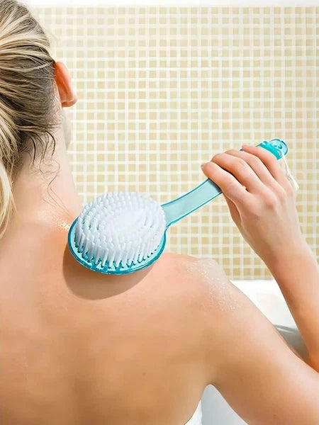 Long Handle Shower Body Bath Brush  Skin Back Massage Scrubber