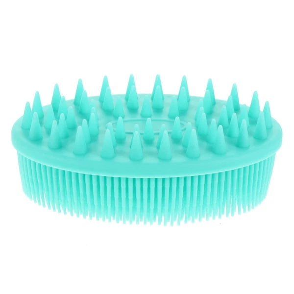 Silicone Baby Bath Hair Brush Infant Massage Exfoliation Shower Brush Scrubber