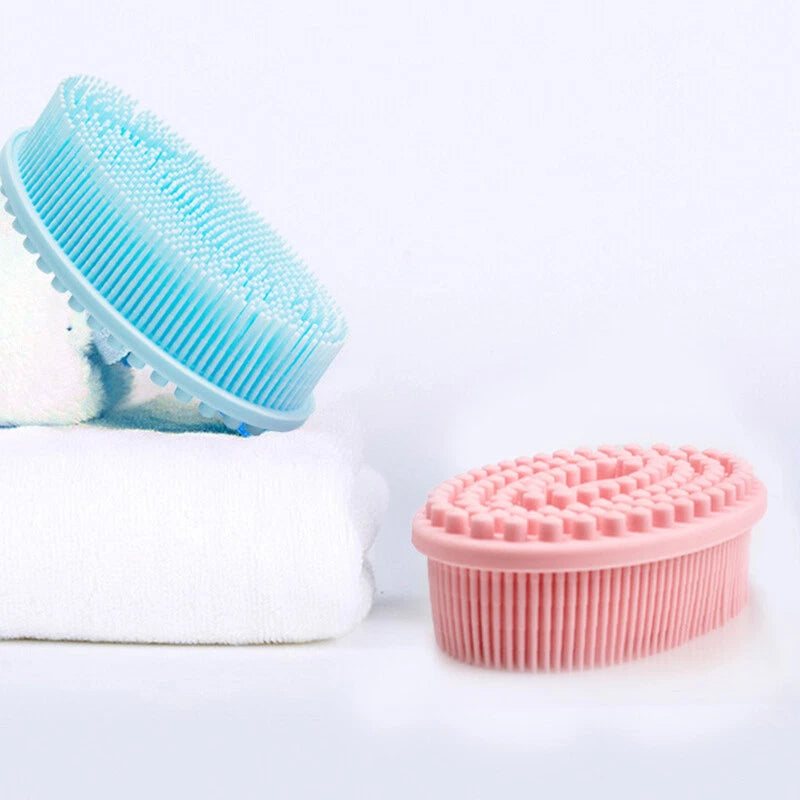 Silicone Bath Brush Soft Hygienic Exfoliating Shower Washing Comb Massage Tool