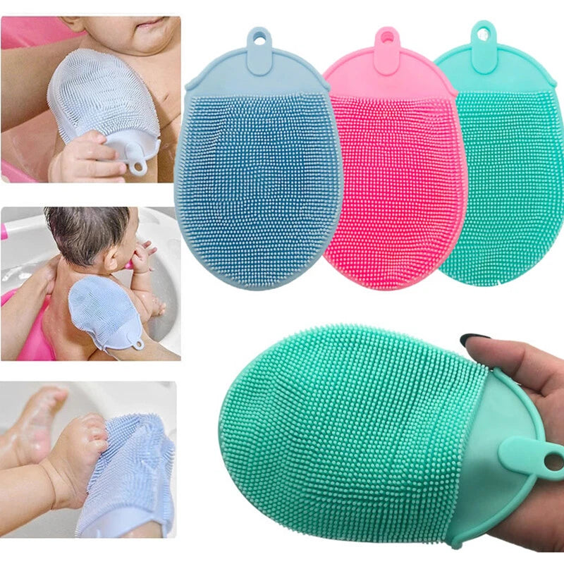 Silicone Bath Brush Soft Hygienic Exfoliating Shower Washing Comb Massage Tool