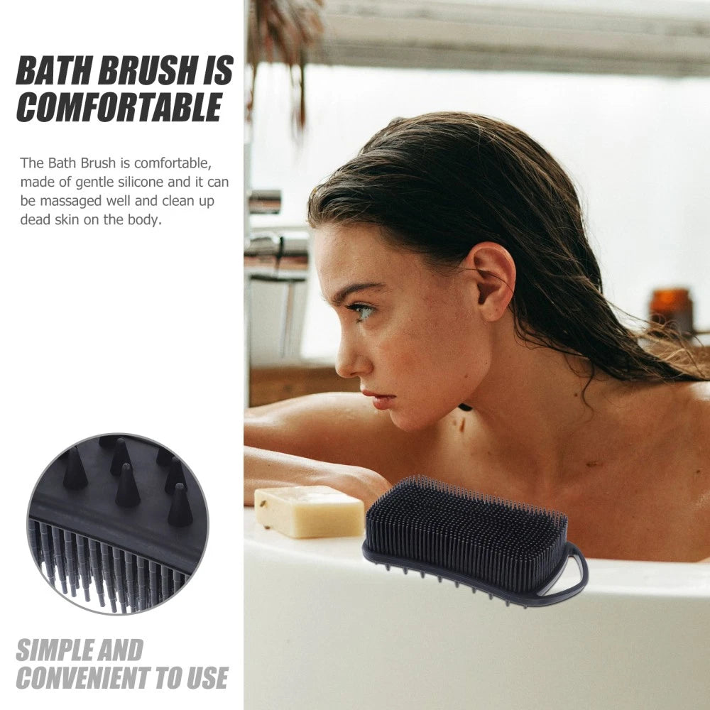 Silicone Body Brush Silicone Body Scrubber Brush Exfoliating Body Scrubber for
