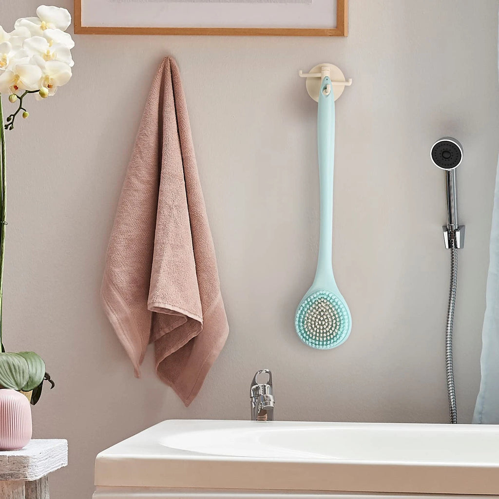Back Bath Brush Long Handle for Shower - Soft Brush for Men & Women(16.4" Long),