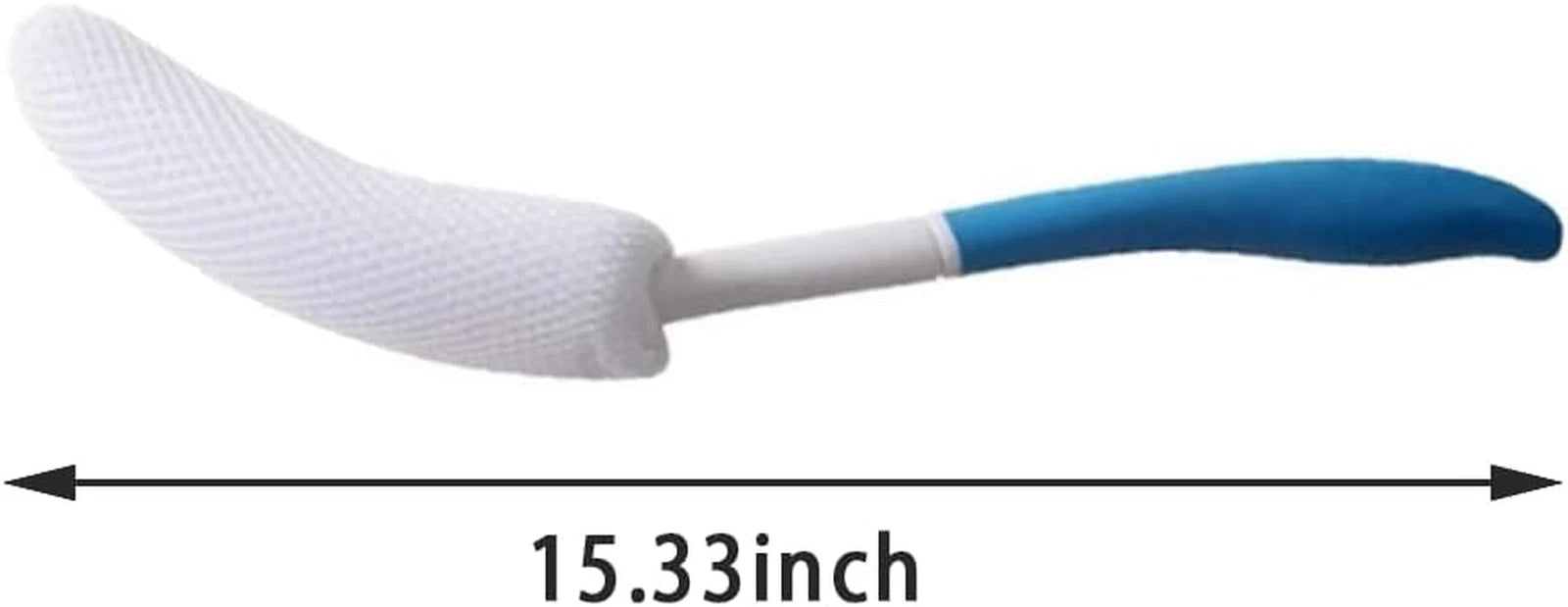 Long Anti-Slip Curved Handle Bath Body Brush Bath Brush for Middle Aged, Elderly