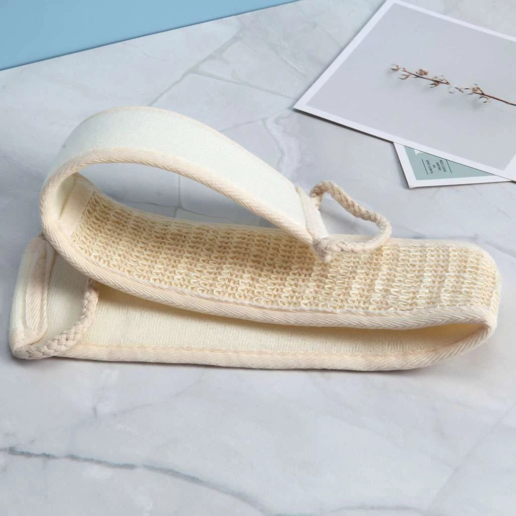Back Scrubber Bath Shower Strap Loofah Spa Skin Brush Sponge Body Exfoliating US