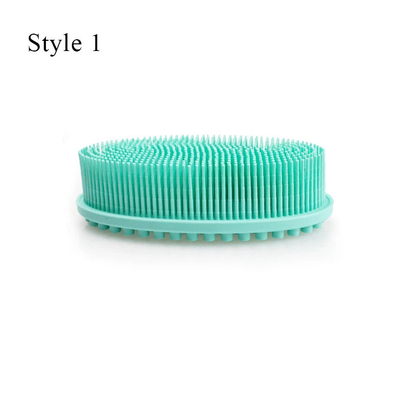 Silicone Bath Brush Soft Hygienic Exfoliating Shower Washing Comb Massage Tool