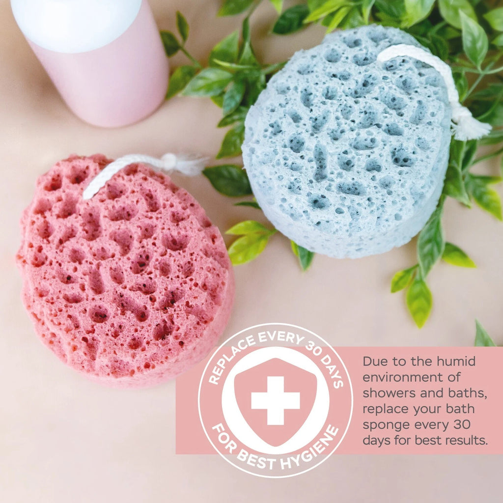 Spongentle Ultra Soft Body Loofah Sponge 2 Pack for Bath and Shower