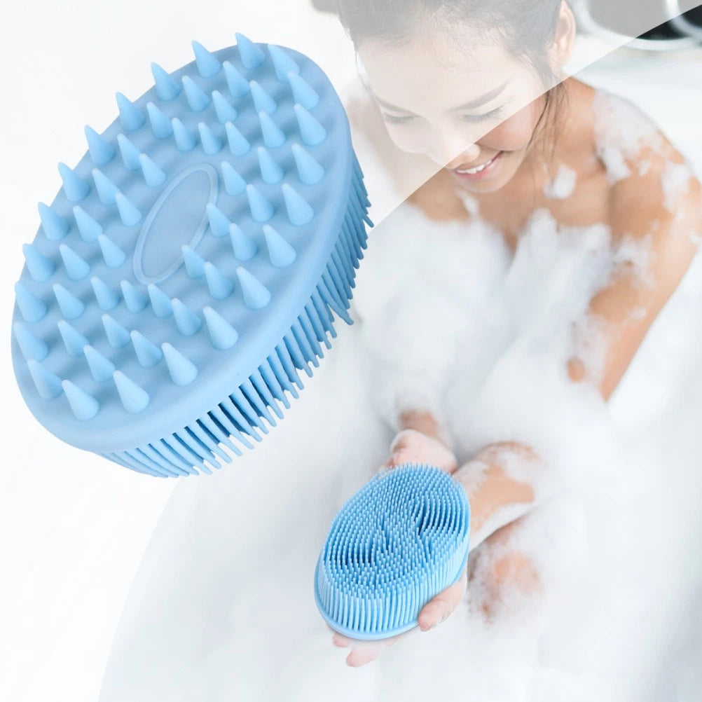 2 Pcs Bath Massage Brush Baby Handheld Scrubber Shower Cleaning Scrubbers