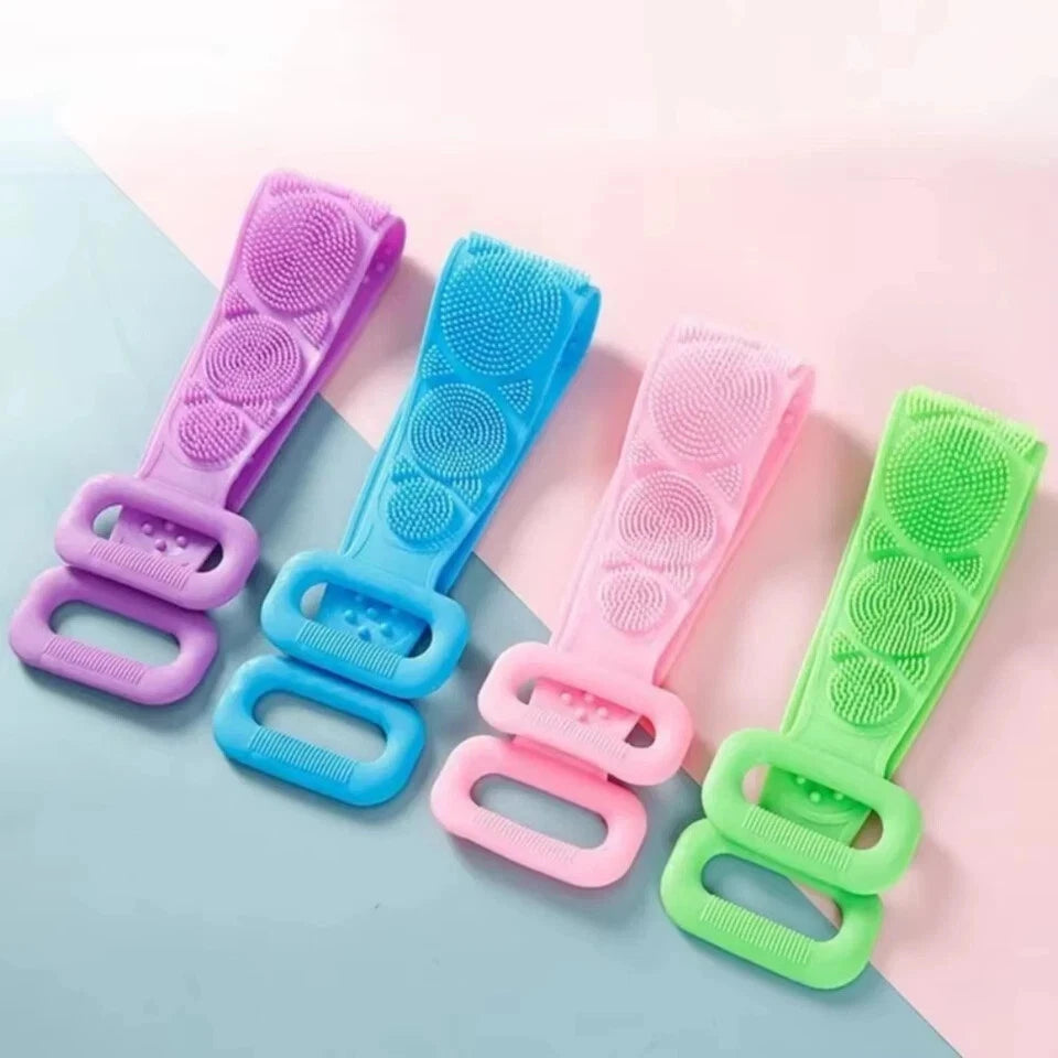 Silicone Body Scrubber – Gentle Exfoliating Shower & Bath Brush for Cleansing