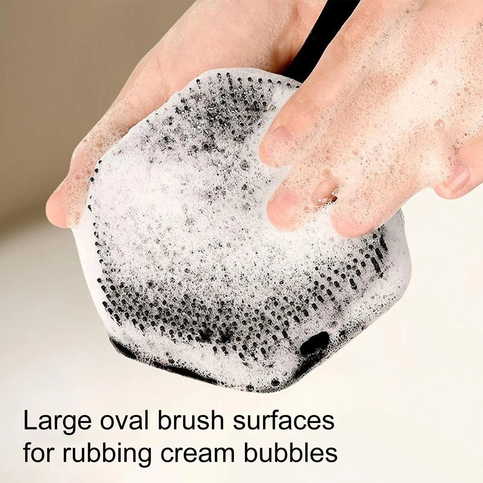 Back Scrubber for Shower Soft Silicone Bath Body Brush with Long Handle