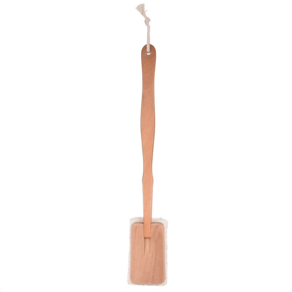 1pc Loofah Bath Brush Long Handle Shower Scrubber Detachable Exfoliating Brush