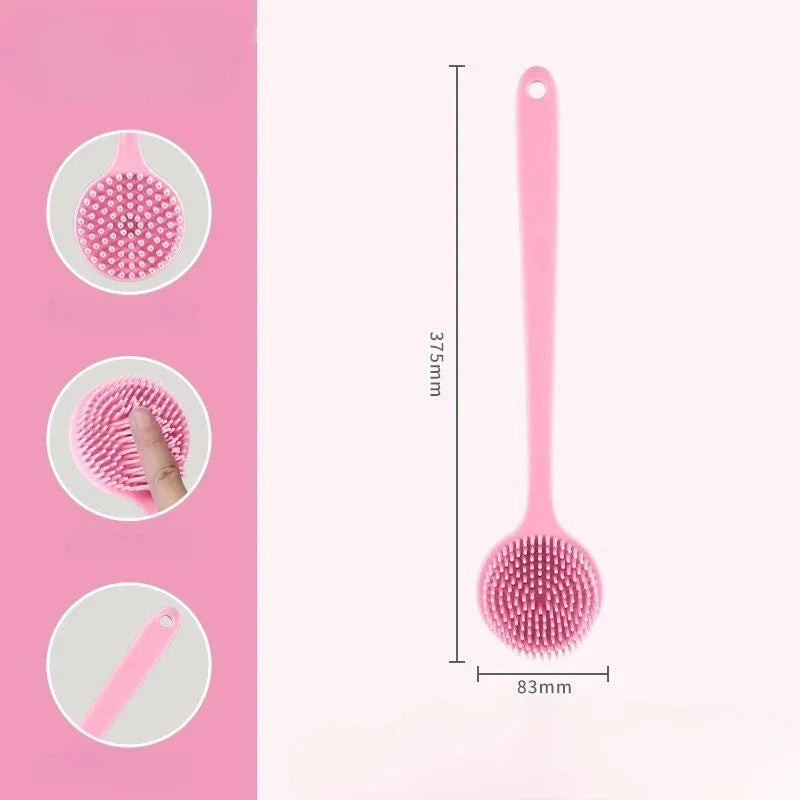 Bath Shower Brush with Handle – Soft Back Scrubber & Exfoliating Skin Massager