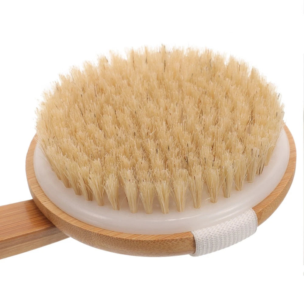 Removable Bath Brush Elderly Back Scrubber for Shower Exfoliating