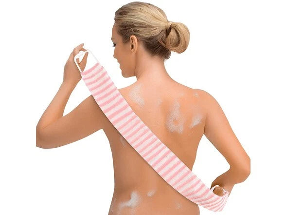 Shower Back Scrub Cloth Bath Towel Body Brush Strip Scrubber Skin Exfoliating US