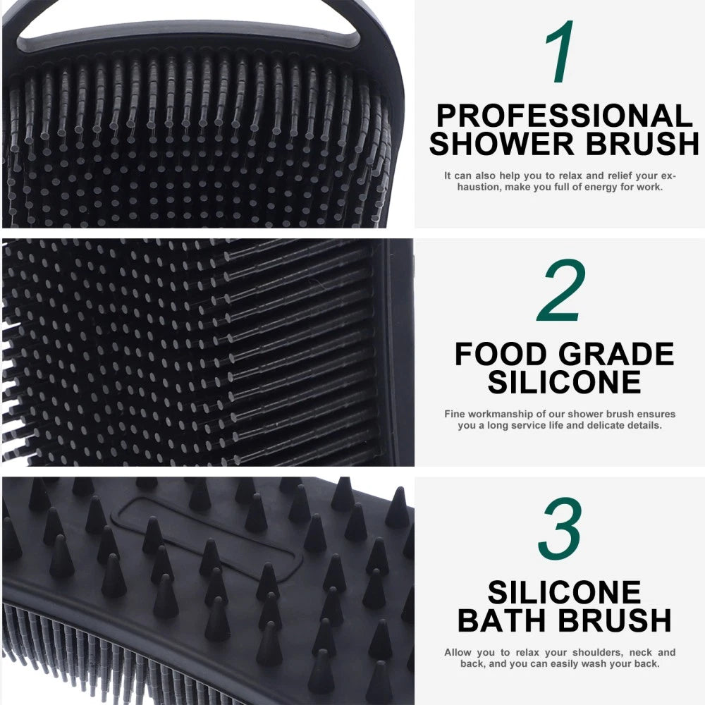Silicone Body Brush Silicone Body Scrubber Brush Exfoliating Body Scrubber for