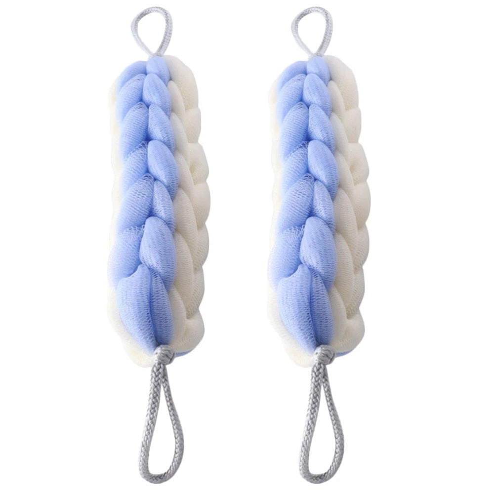 2 Pcs Bath Bar Man Miss Wall Mounted Exfoliating Brush Body Scrubber