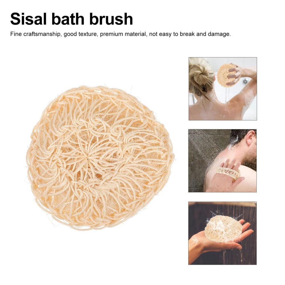 2 Pcs Sisal Bath Brush Man Mother Shower Products Cleaner Bathing Accessories
