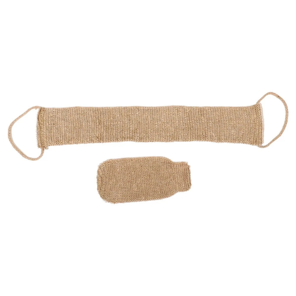 2 Pcs Back Rub and Bath Brush Cleaning Glove Body Exfoliator Scrubber Loofah