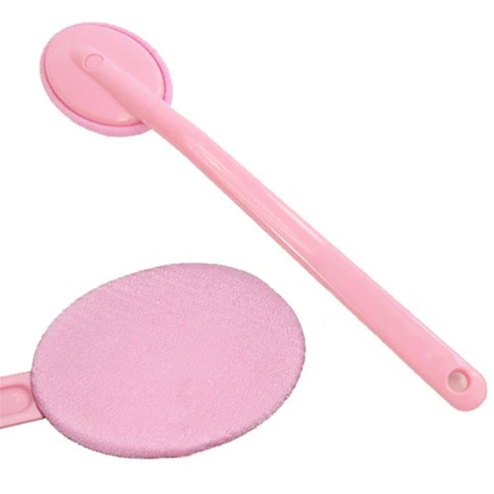 Long Handle Shower Brush Microfiber Body Scrub Bath Brush for Back Scrubber