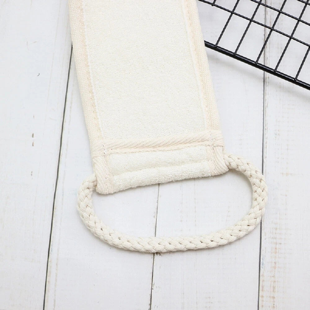 Back Scrubber Exfoliating Body Loofah Brush Bath Shower Double Sided Long Belt