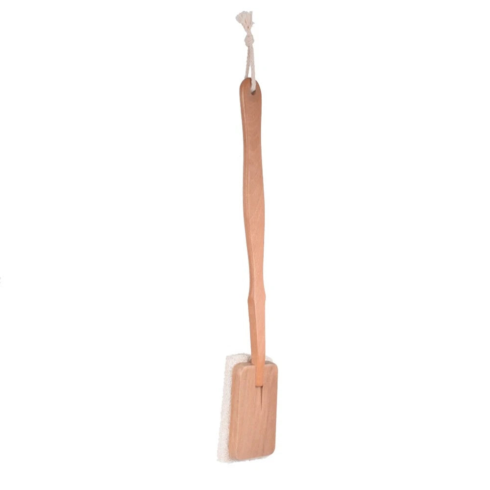 1pc Loofah Bath Brush Long Handle Shower Scrubber Detachable Exfoliating Brush