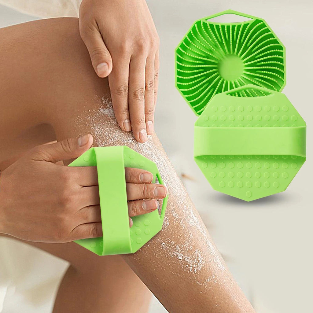 Set Of 2 Body Scrubber Exfoliation For Home Bath Silicone Exfoliator Scrub Brush