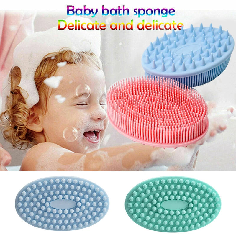 Silicone Bath Brush Soft Hygienic Exfoliating Shower Washing Comb Massage Tool