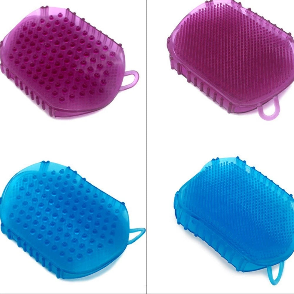 Soft Silicone Body Anti Cellulite Massage Glove Scrub Bath Shower Spa Tool UK