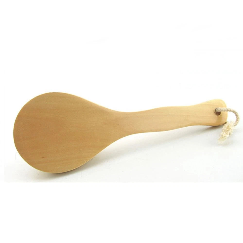 Short Handle Body Brush Wooden Bath Brush for Shoulder Back Dry Brushing