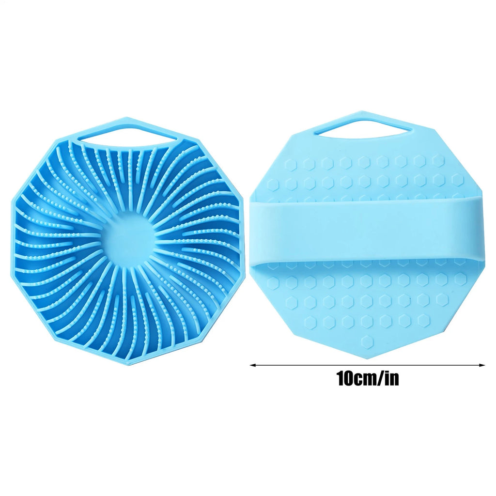 Set Of 2 Body Scrubber Exfoliation For Home Bath Silicone Exfoliator Scrub Brush