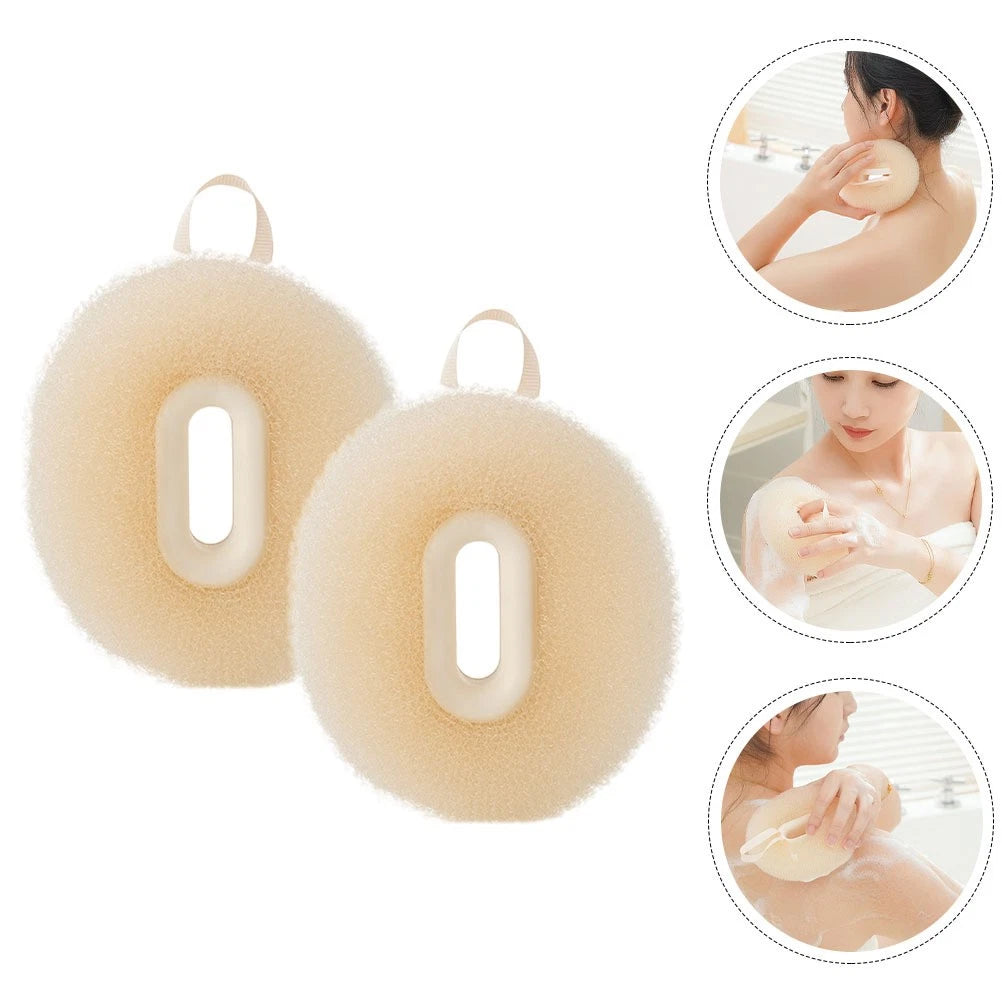 2 Pcs Bath Ball Brush Travel Brushes Exfoliating Shower Scrubber