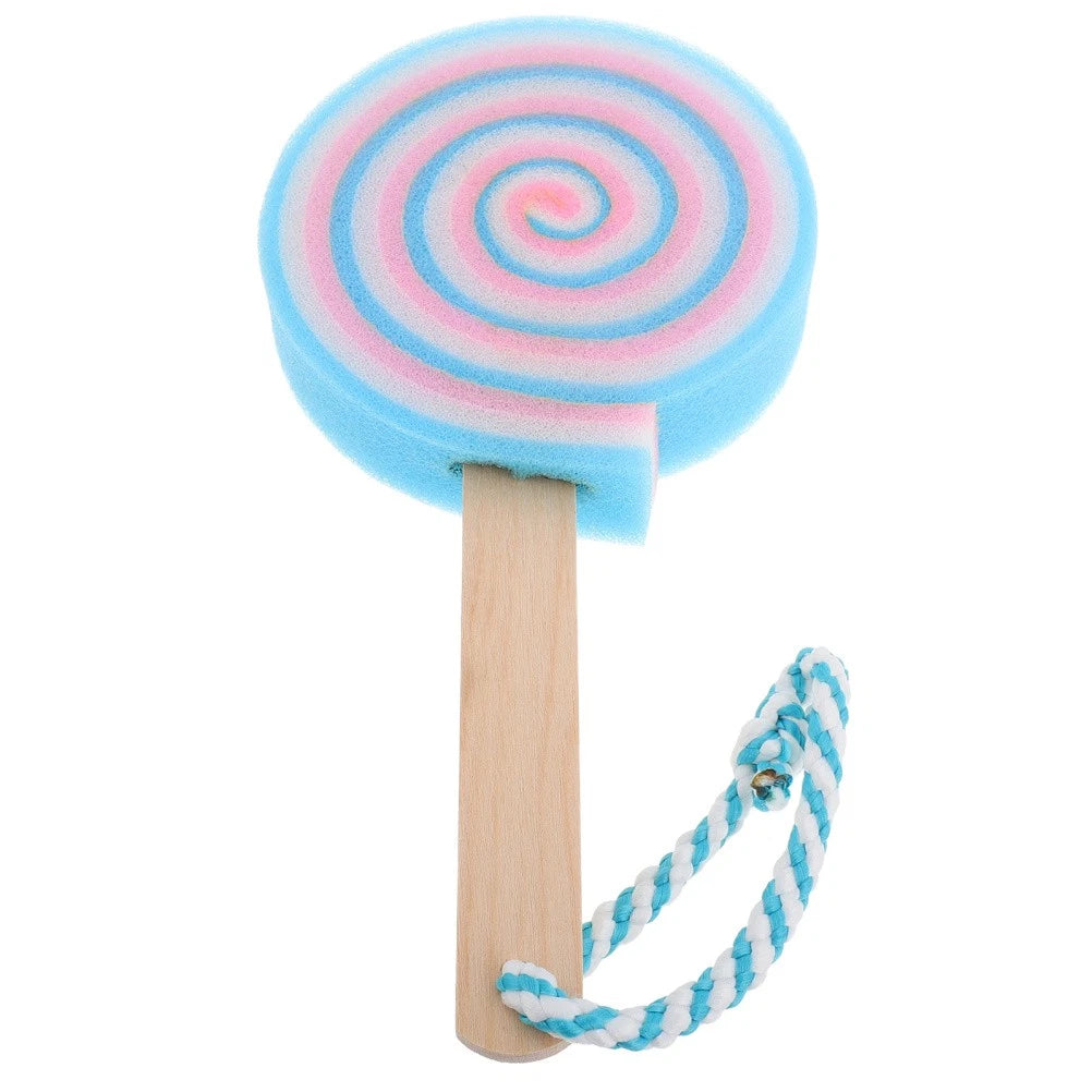 Sponge Brush Lollipop Child Body Scrubber for Kids Children's Bath