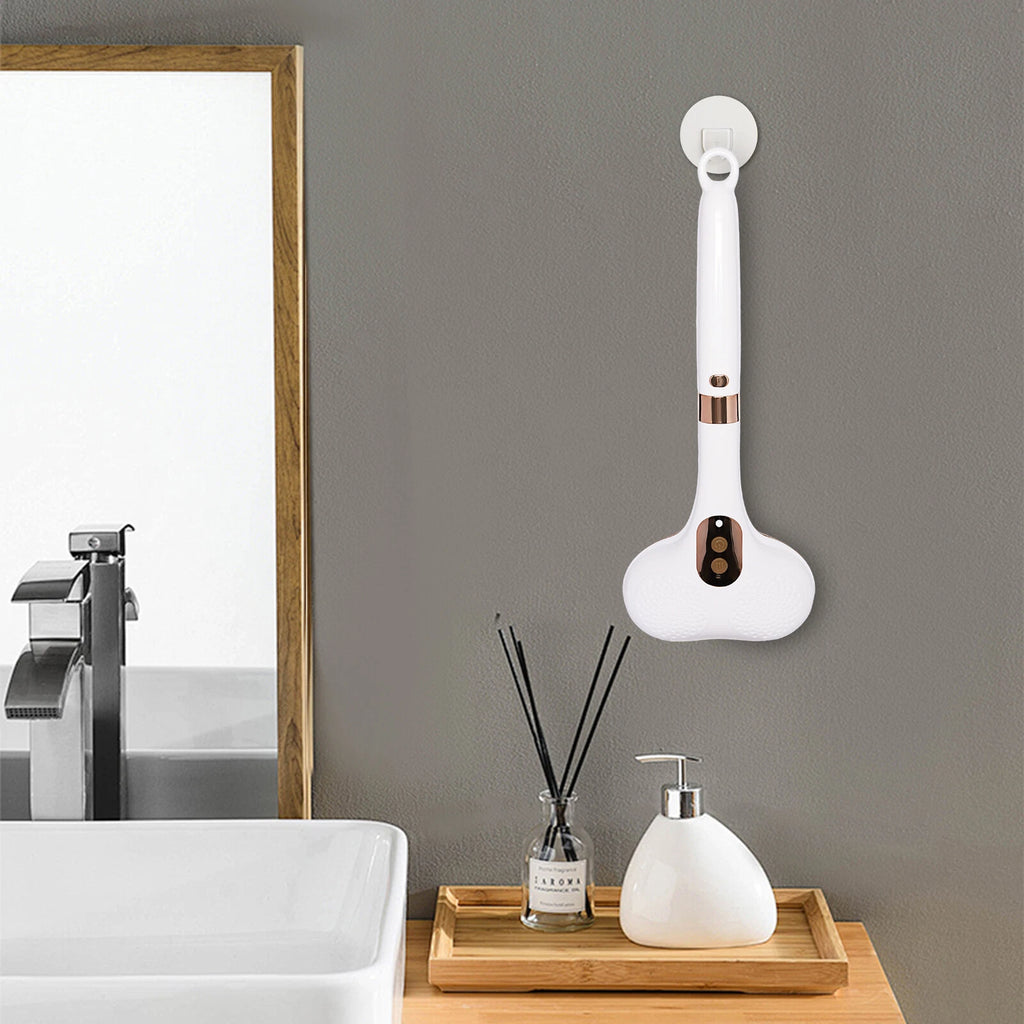 Electric Spin Scrubber Bath Brush Double Head Electric Rotation Body Brush