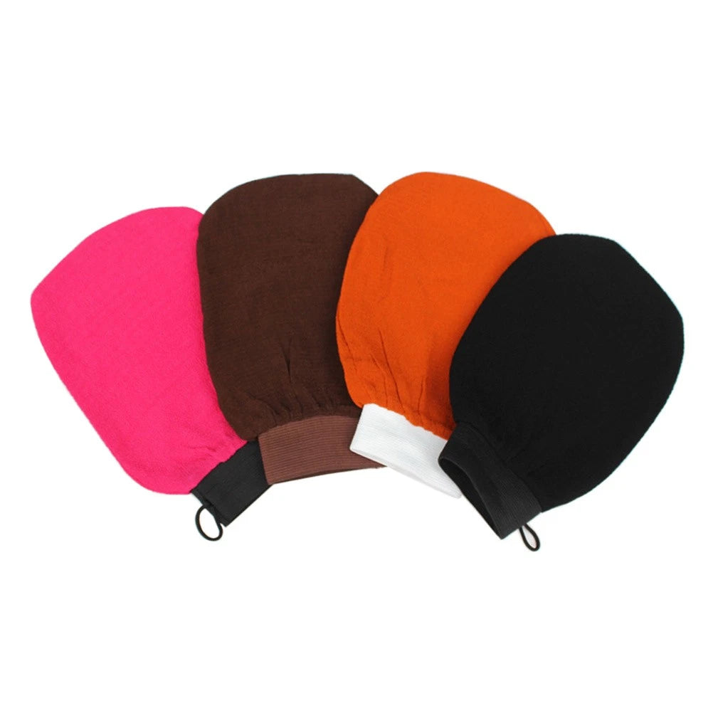 4pcs Bath Exfoliating Glove Scrubber Rayon Mitt Washcloths No Irritation for