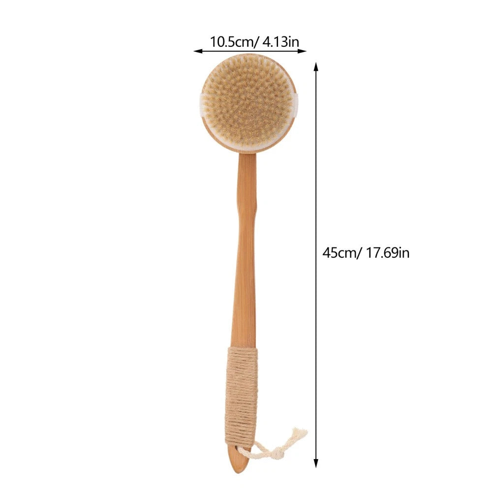 Removable Bath Brush Elderly Back Scrubber for Shower Exfoliating