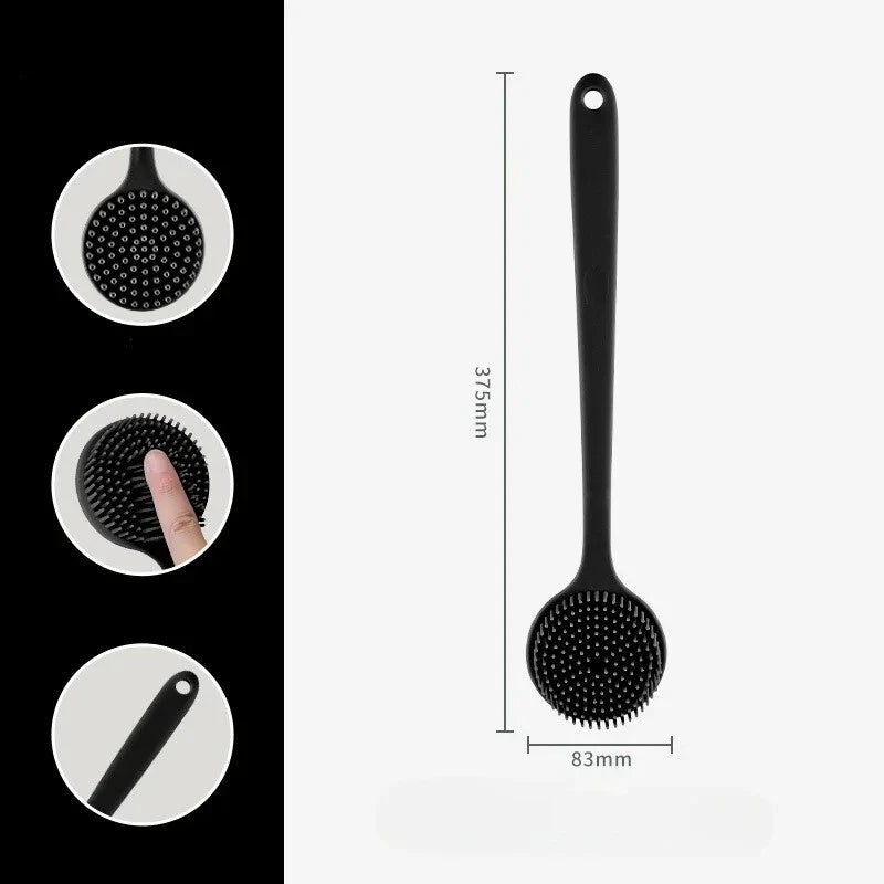 Bath Shower Brush with Handle – Soft Back Scrubber & Exfoliating Skin Massager