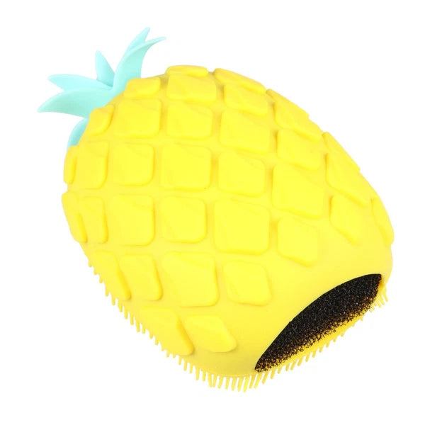 Pineapple Shower Brush Child Baby Silicone Scrubber Exfoliating Body