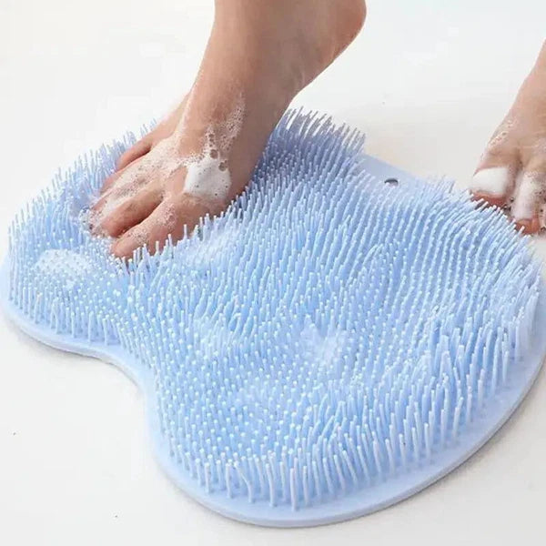Shower Foot Back Scrubber Massage Pad Body Bath Soft Brush Mat Cleaning Bath