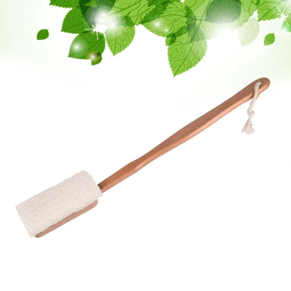 1pc Loofah Bath Brush Long Handle Shower Scrubber Detachable Exfoliating Brush
