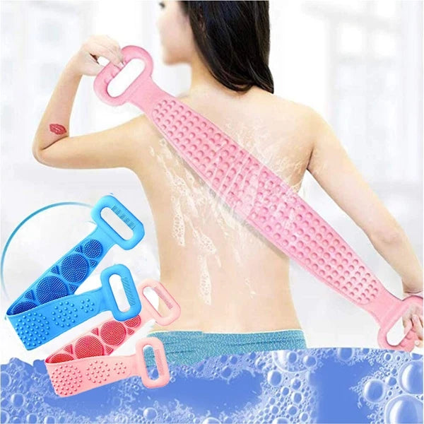 Silicone Body Scrubber – Gentle Exfoliating Shower & Bath Brush for Cleansing