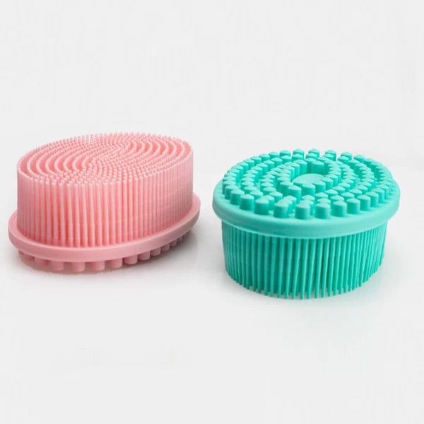 Silicone Bath Brush Soft Hygienic Exfoliating Shower Washing Comb Massage Tool