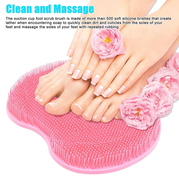 Shower Bath Exfoliating Brush Clean Mat 1-2 Foot Back Body Scrubber Massager Pad